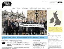Tablet Screenshot of civicvoice.org.uk